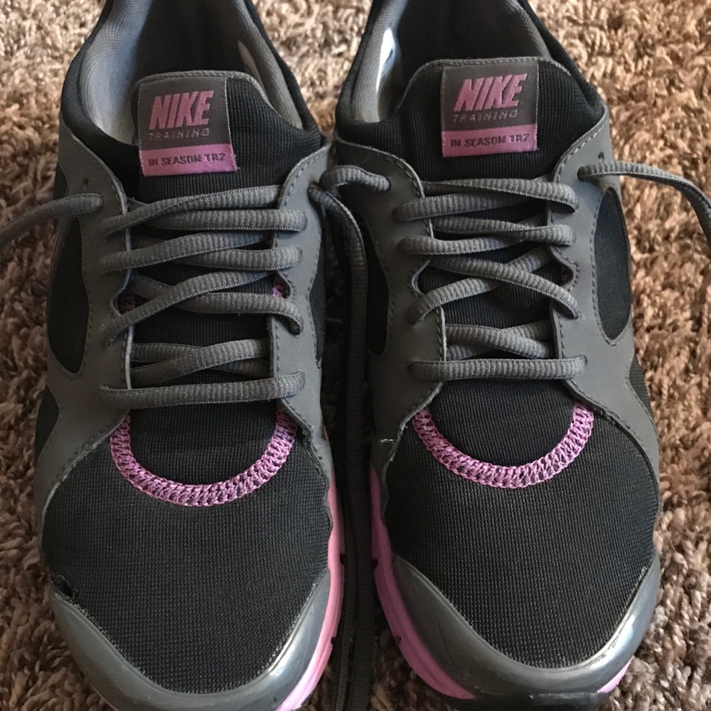 Nike Training shoes Purple/black/gray SIZE:7.5